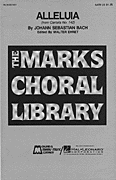 cover Alleluia from Cantata 142 SATB choral sheet music cover
